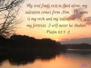 Psalm 62:1-2