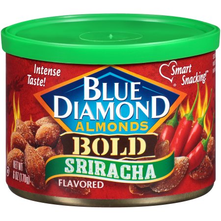 Blue DiamondÂ® Bold Sriracha Flavored Almonds 6 oz. Canister
