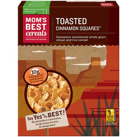 Mom's Best Cereals Toasted Cinnamon Squares Cereal
