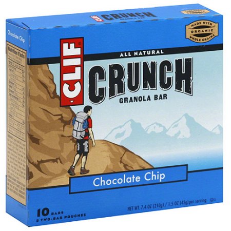 Clif Bar Crunch Chocolate Chip Granola Bars