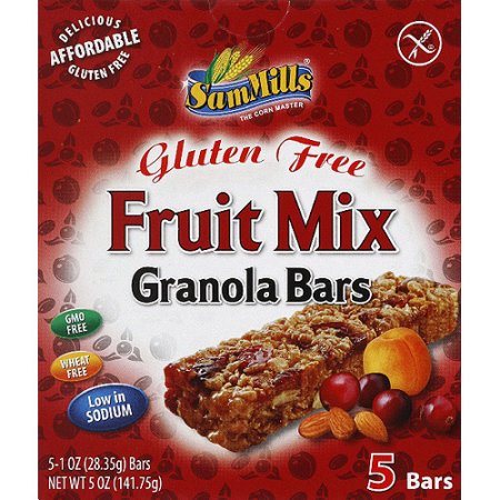 Sam Mills Gluten Free Fruit Mix Granola Bars