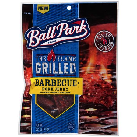 Ball ParkÂ® The Flame Grilled Barbecue Pork Jerky 5.25 oz. Bag