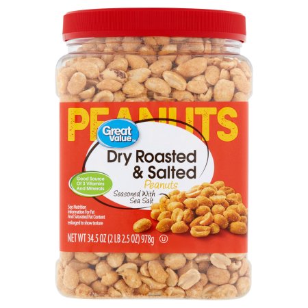 great value dry roasted and salted peanuts