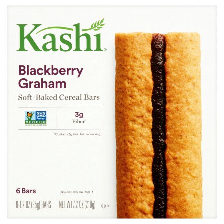 Kashi Blackberry Graham Soft-Baked Cereal Bars 6 x 1.2 oz (7.2 oz)