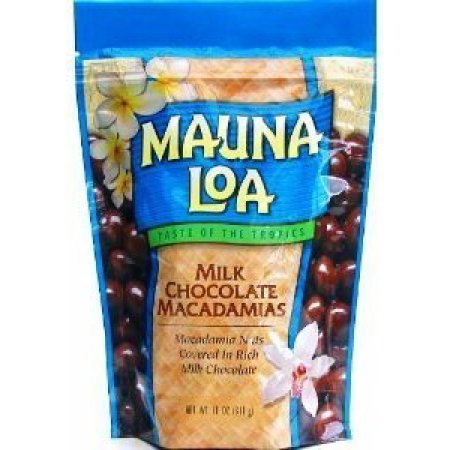 Mauna Loa Macadamia Nuts Milk Chocolate 4 Bags 11oz