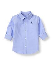 Our button-front cotton oxford shirt features an embroidered sailboat. 100% Cotton Oxford. Chest Pocket
