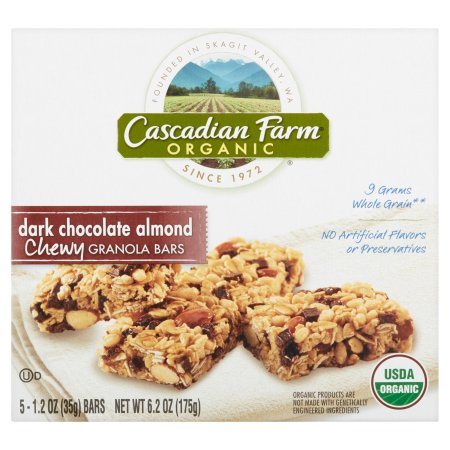 Cascadian Farm ® Organic Dark Chocolate Almond Chewy Granola Bars 5 ct Box