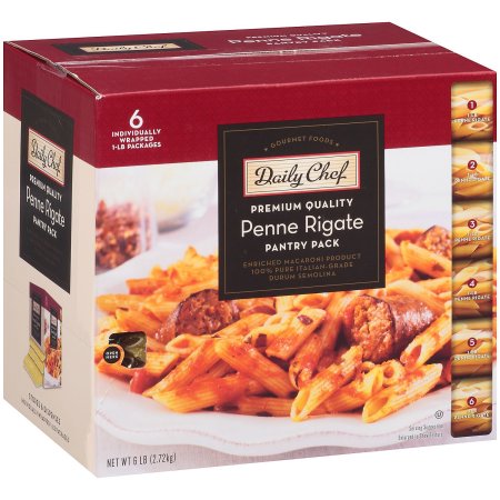 Daily Chef Penne Rigate Pantry Pack - 1 lb. - 6 ct.