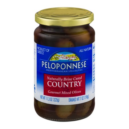 Peloponnese Cured Gourmet Mixed Olives Country