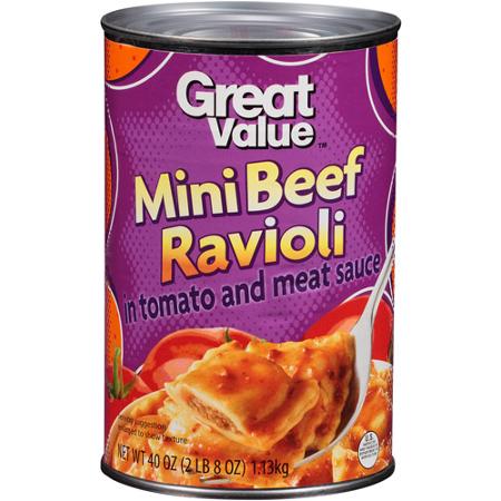 Great Value Mini Beef Ravioli