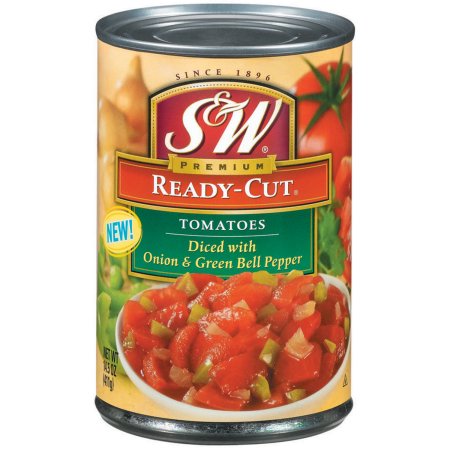 S ® Ready-Cut Diced Tomatoes with Onion & Green Bell Pepper 14.5 oz. Can
