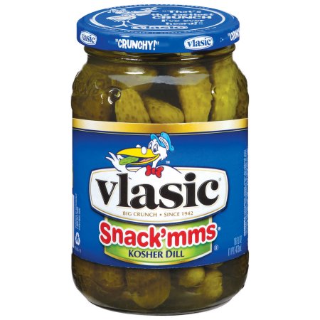 Vlasic Snack'mms Kosher Dill Pickles 16 Fl Oz Jar