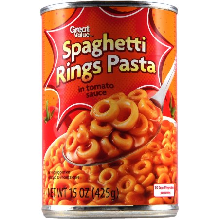 Great Value Spaghetti Rings In Tomato Sauce