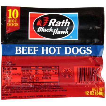 Rath Black Hawk: Beef Hot Dogs