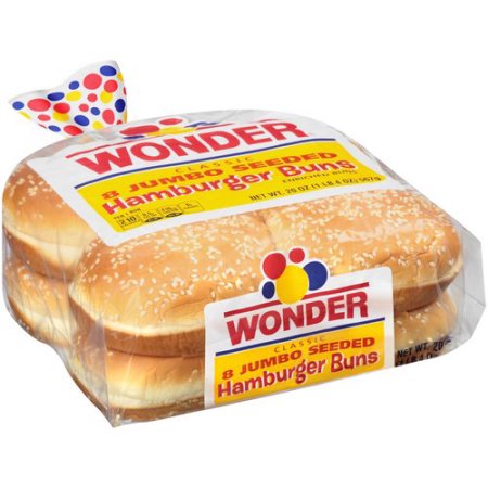 Wonder Bread Jumbo Seeded Hamburger Buns