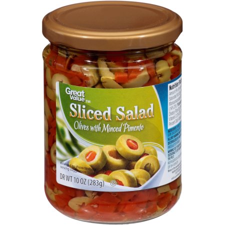 Great Value Sliced Salad Olives with Minced Pimento
