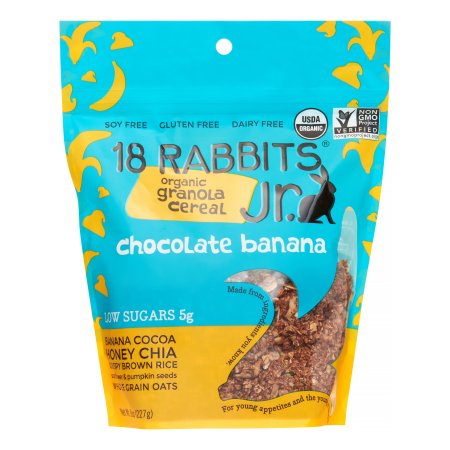 18 Rabbits Chocolate Banana Jr. Organic Granola Cereal
