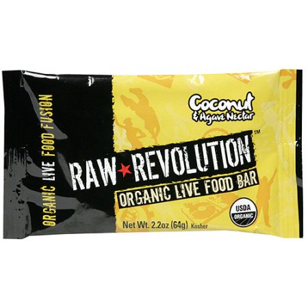 Raw Revolution Organic Live Coconut & Agave Nectar Food Bars