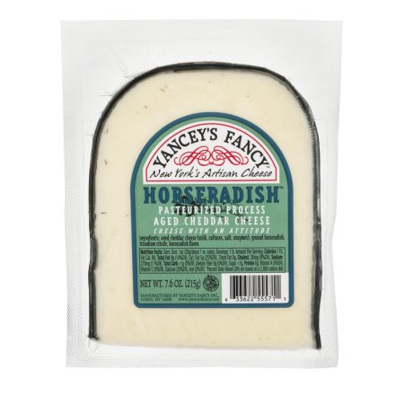 Yancey's Fancy New York's Artisan Cheese Aged Cheddar Cheese Horseradish