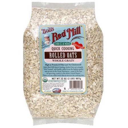 Bob's Red Mill Organic Rolled Quick Cooking Whole Grain Oats