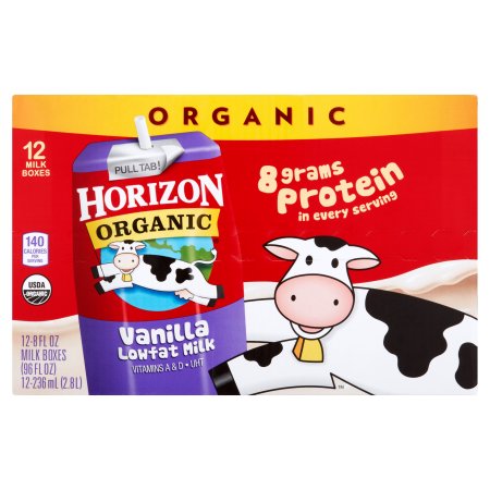Horizon Organic ® Vanilla Lowfat Milk 12-8 fl. oz. Milk Boxes