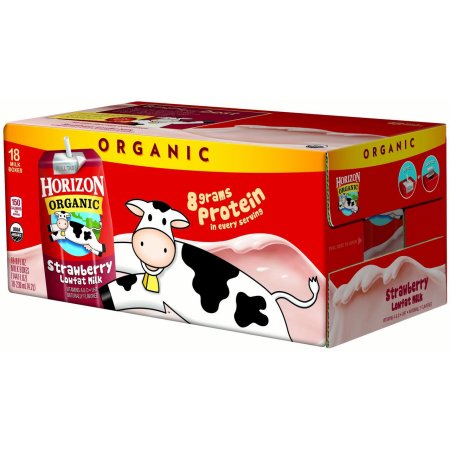 Horizon Organic Low Fat Milk Strawberry