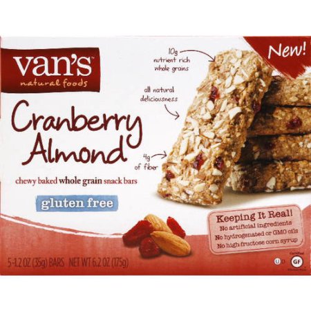 Van's Natural Foods Gluten Free Cranberry Almond Snack Bars