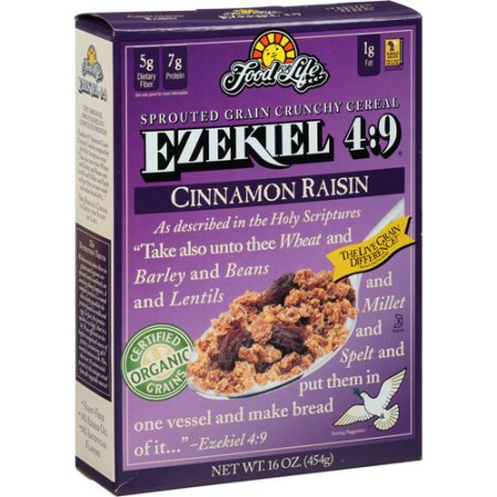 Ezekiel 4:9 Cinnamon Raisin Sprouted Grain Crunchy Cereal