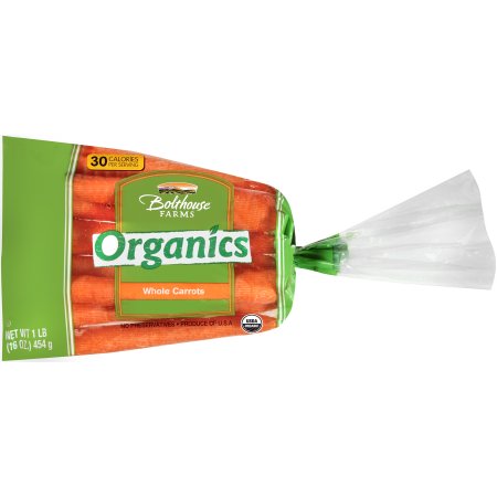 Bolthouse Farms Organic 1lb. Bagged Cello Carrots