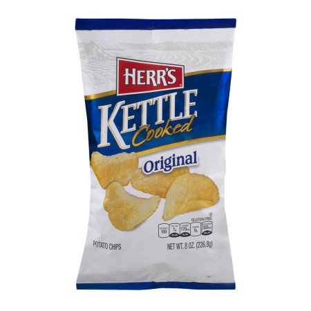 Herr's Kettle Cooked Potato Chips Original, 8.0 OZ ~ Moms Priority