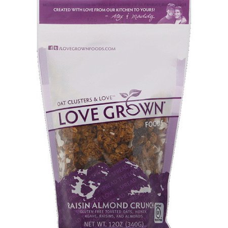Love Grown Foods Raisin Almond Crunch Oat Clusters & Love