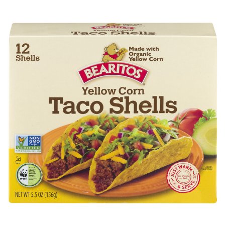 Bearitos Yellow Corn Taco Shells - 12 CT