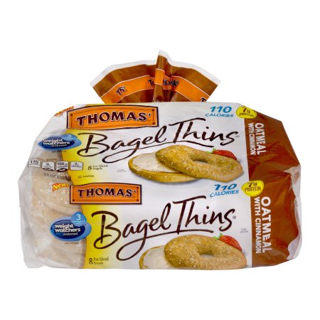 Thomas' Bagel Thins Oatmeal With Cinnamon - 8 CT