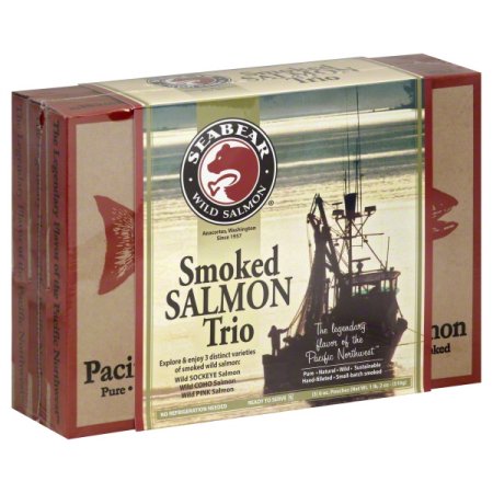 Seabear Wild Smoked Salmon Trio 3/6oz