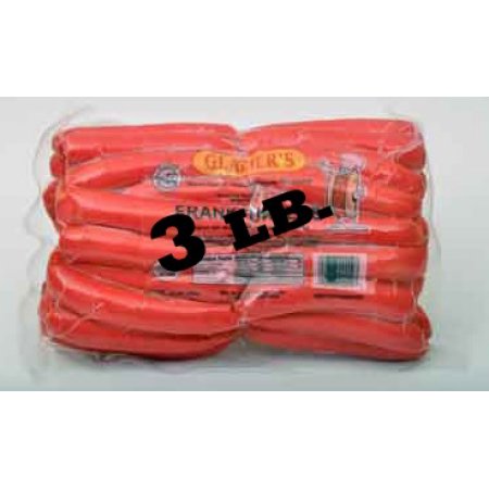Glazier Packing Glazier Natural Casing Meat Franks 3 Lb