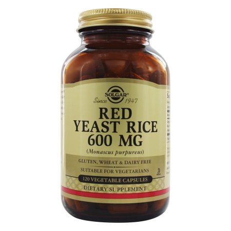 Solgar - Red Yeast Rice Vegetable Capsules 600 mg. - 120 Capsules