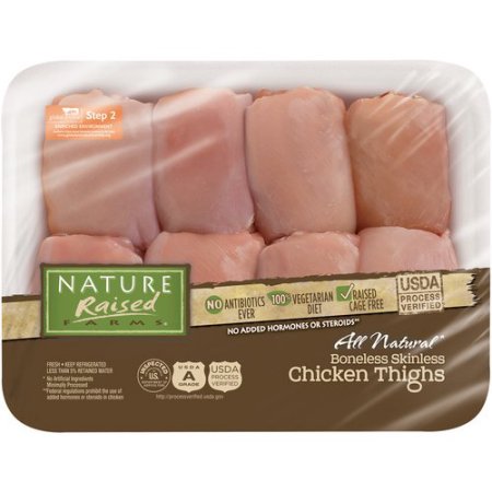 Nature Raised Farms ® All Natural Boneless Skinless Chicken Thighs Pack