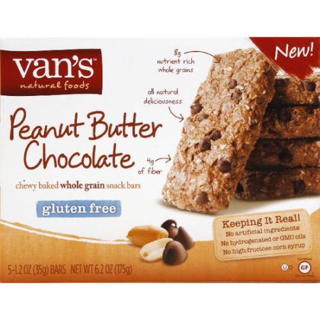 Van's Natural Foods Gluten Free Peanut Butter Chocolate Snack Bars