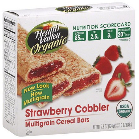 Health Valley Strawberry Cobbler Multigrain Cereal Bars