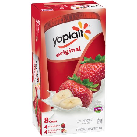 Yoplait ® Original Strawberry/Strawberry Banana Low Fat Yogurt Variety Pack 8-6 oz. Cups