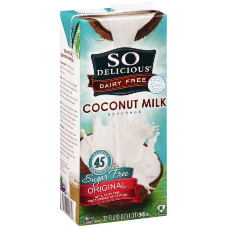 So Delicious ® Dairy Free Original Sugar Free Coconut Milk Beverage 32 fl. oz. Carton