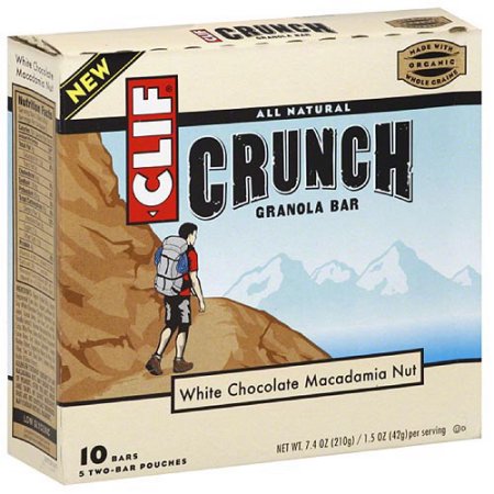 CLIF Bar Crunch White Chocolate Macadamia Nut Granola Bars