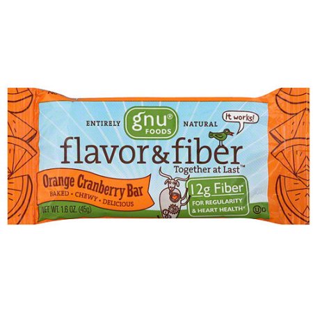 Gnu Foods Orange Cranberry Fiber Bars