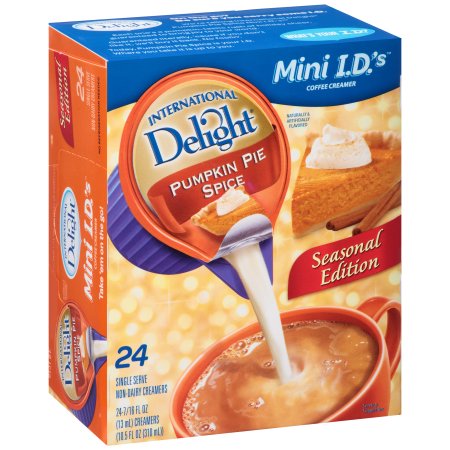 International Delight Pumpkin Pie Spice Non-Dairy Coffee Creamer Singles 24 ct. Box