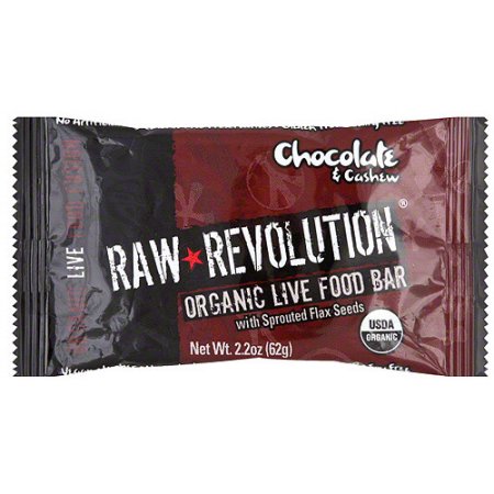 Raw Revolution Organic Live Chocolate & Cashew Food Bars