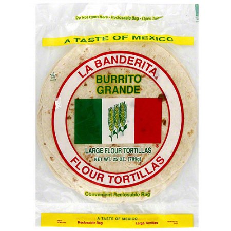 La Banderita Extra Large Flour Tortillas
