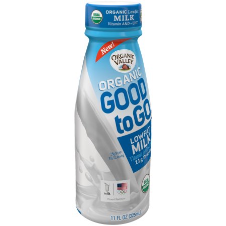 Organic Valley ® Good to GoÃ¢ ¢ Organic Low Fat Milk 11 fl. oz. Plastic Bottle