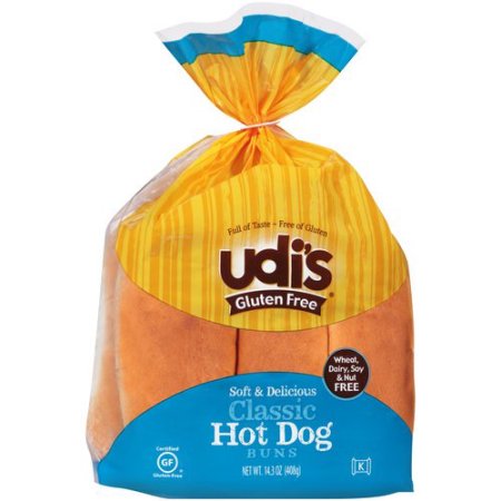 Udi's ® Gluten Free Classic Hot Dog Buns 14.3 oz. Bag