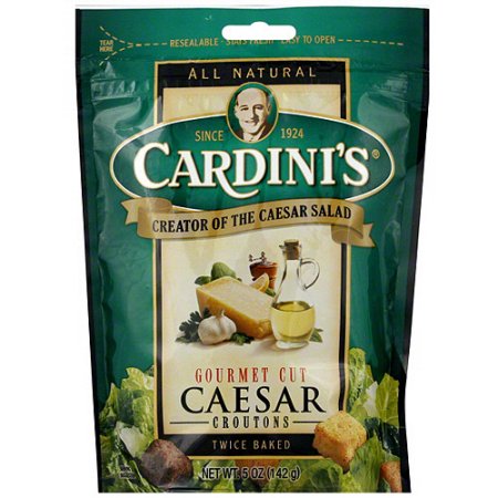 Cardini's Twice Baked Caesar Croutons