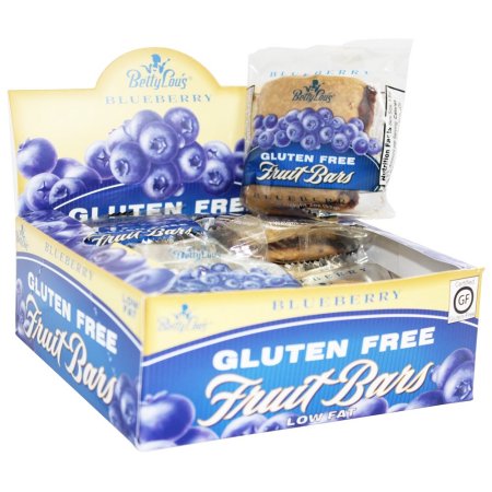 Betty Lou's - Fruit Bars Box Gluten-Free Blueberry - 12 Bars